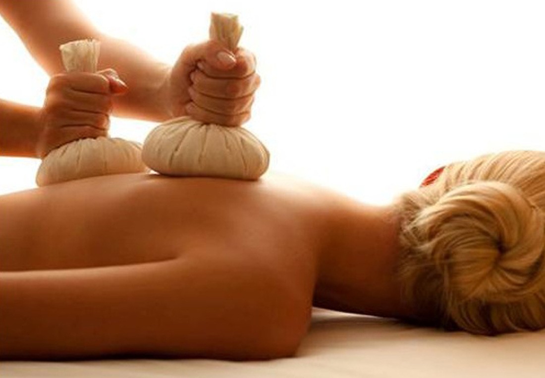 SPA Massage with buckwheat, salt, rice pouches, healing herbs